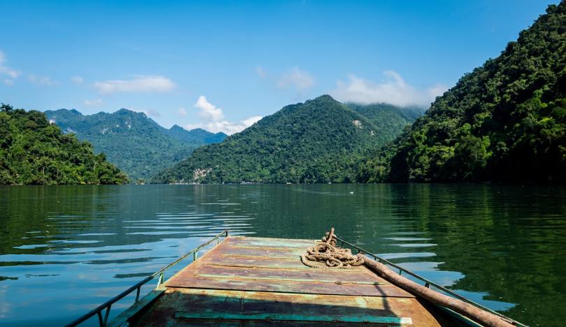 Bicycle Tour North Vietnam Thac Ba Lake, Ba Be National Park 4 Days